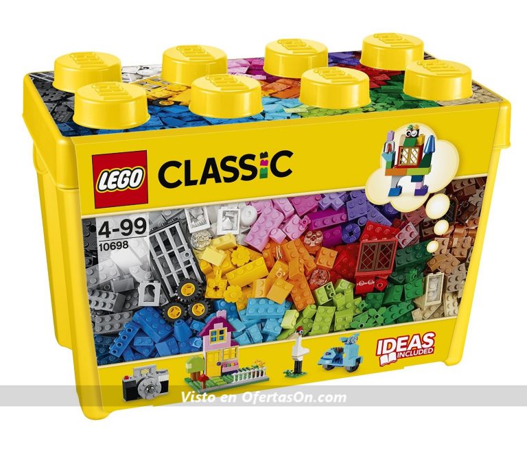 LEGO Classic - Caja de ladrillos creativos grande, multicolor (10698)