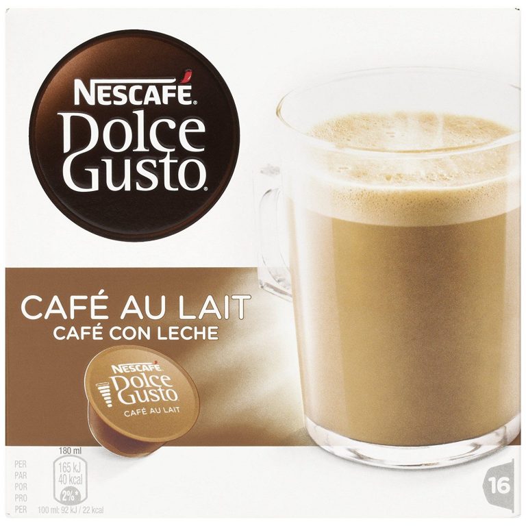 Nescafé Dolce Gusto. 3 Paquetes de 16 Cápsulas Café con leche, más barato que en el súper
