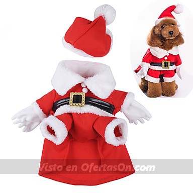 Disfraz de Papá Noel para perro (varias tallas)