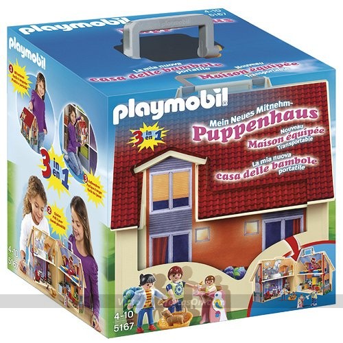 Casa de muñecas en forma de maletín de Playmobil
