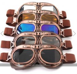 Gafas de sol de piloto retro Steampunk (varios colores)