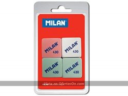 Pack de 4 gomas de borrar Milan BMM9215