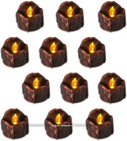 pack de 12 velas led para halloween flintronic