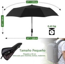paraguas plegable automatico newdora 106cm