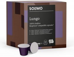 100 cápsulas de café Solimo Lungo compatibles con Nespresso