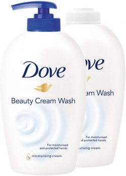 Jabón de manos Dove con 1 4 de crema hidratante 250 ml recambio 250 ml