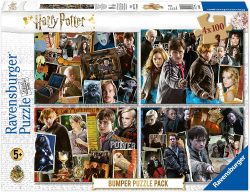 Puzles infantiles de Harry Potter 4x100 piezas Ravensburger