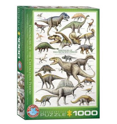 puzle dinosaurios del cretacico de eurographics 1000 piezas