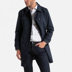 Abrigo trench impermeable hombre de La Redoute Collections