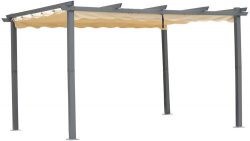 Pergola de aluminio con techo retractil Angel Living 3x4 metros