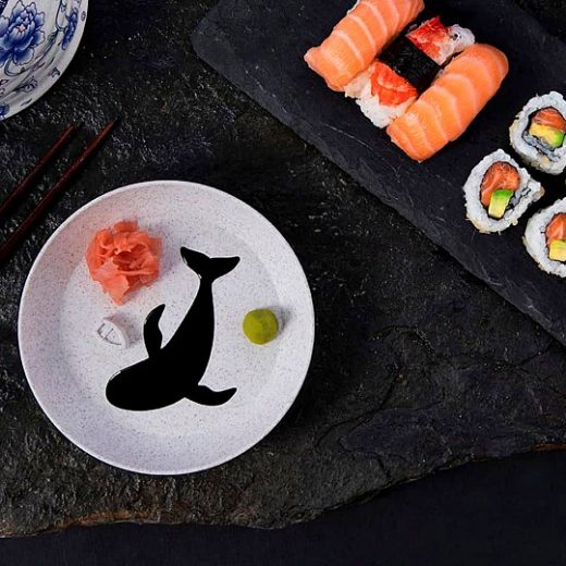 plato original con salsera dip sea