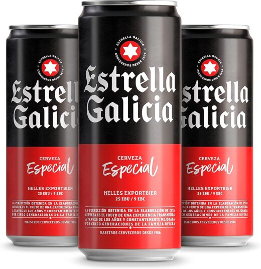 Cerveza Estrella Galicia Pack 24 latas de 33cl